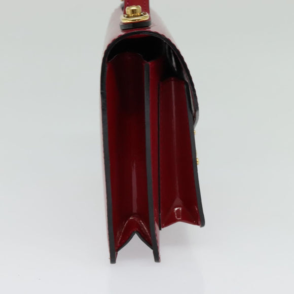 LOUIS VUITTON Vernis Monceau BB Hand Bag 2way Rose Andian M91579 LV Auth 127225