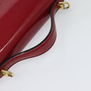 LOUIS VUITTON Vernis Monceau BB Hand Bag 2way Rose Andian M91579 LV Auth 127225-7