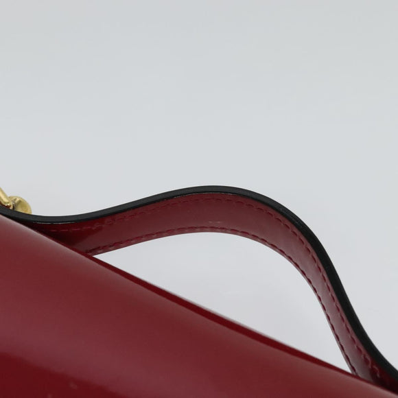 LOUIS VUITTON Vernis Monceau BB Hand Bag 2way Rose Andian M91579 LV Auth 127225