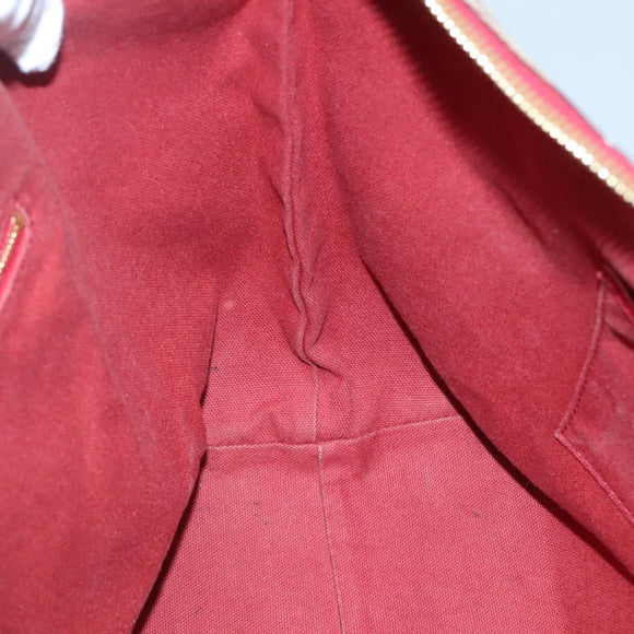 BURBERRY Nova Check Tote Bag PVC Beige Gold Auth 127229