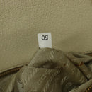 PRADA Hand Bag Canvas Beige Gold Auth 127232-10