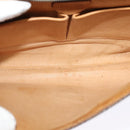 CELINE Macadam Canvas Shoulder Bag PVC Brown Gold Auth 127234-10