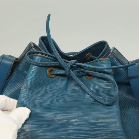 LOUIS VUITTON Epi Petit Noe Shoulder Bag Blue M44105 LV Auth 127238