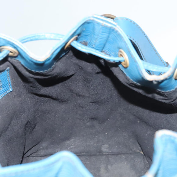 LOUIS VUITTON Epi Petit Noe Shoulder Bag Blue M44105 LV Auth 127238