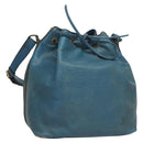 LOUIS VUITTON Epi Petit Noe Shoulder Bag Blue M44105 LV Auth 127238-1