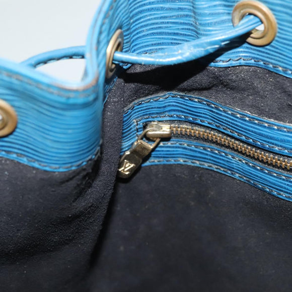 LOUIS VUITTON Epi Petit Noe Shoulder Bag Blue M44105 LV Auth 127238