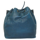 LOUIS VUITTON Epi Petit Noe Shoulder Bag Blue M44105 LV Auth 127238-3