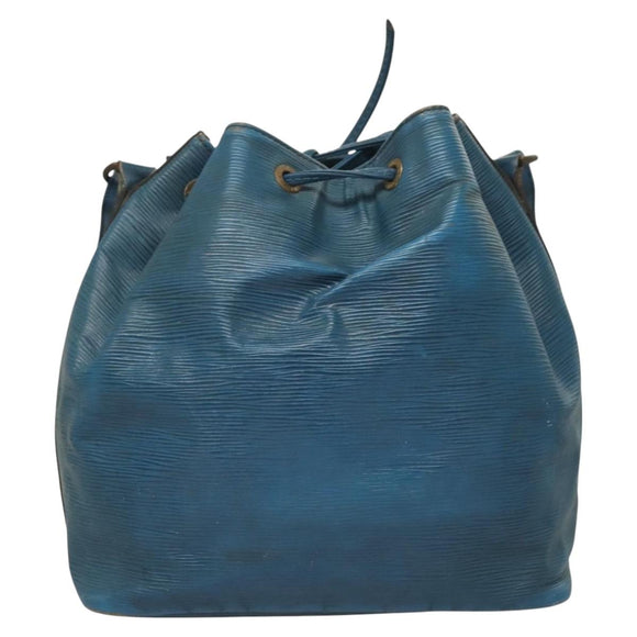 LOUIS VUITTON Epi Petit Noe Shoulder Bag Blue M44105 LV Auth 127238