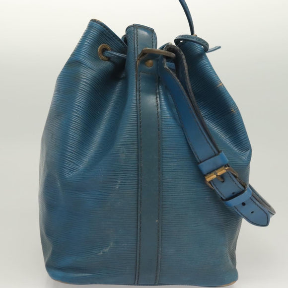 LOUIS VUITTON Epi Petit Noe Shoulder Bag Blue M44105 LV Auth 127238