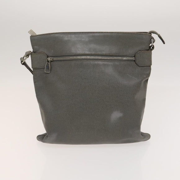 LOUIS VUITTON Taiga Vernis Shoulder Bag 2Set Beige Gray LV Auth 127248