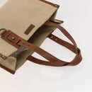 BURBERRY Nova Check Hand Bag Canvas 2Set Beige Auth 127249-5