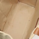 BURBERRY Nova Check Hand Bag Canvas 2Set Beige Auth 127249-9