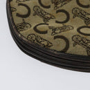 CELINE C Sulky Hand Bag Canvas Brown Gold Auth 127253-12