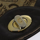 CELINE C Sulky Hand Bag Canvas Brown Gold Auth 127253-9
