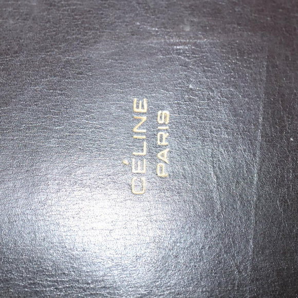 CELINE C Sulky Hand Bag Canvas Brown Gold Auth 127253