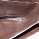 CELINE C Sulky Hand Bag Canvas Brown Gold Auth 127253-19