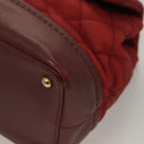 CHANEL Matelasse Chain Shoulder Bag Caviar Skin Red CC Auth 127257-13