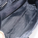 BURBERRY Nova Check Hand Bag PVC Beige Silver Auth 127268-17