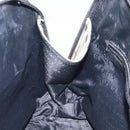 BURBERRY Nova Check Hand Bag PVC Beige Silver Auth 127268-19