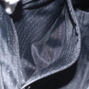 BURBERRY Nova Check Hand Bag PVC Beige Silver Auth 127268-20