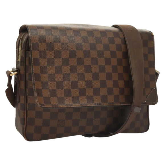 LOUIS VUITTON Damier Ebene Shelton GM Shoulder Bag N41148 LV Auth 127278