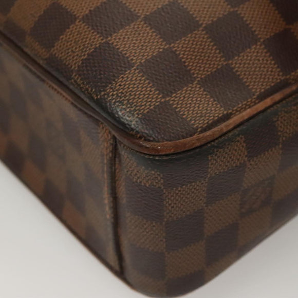 LOUIS VUITTON Damier Ebene Shelton GM Shoulder Bag N41148 LV Auth 127278