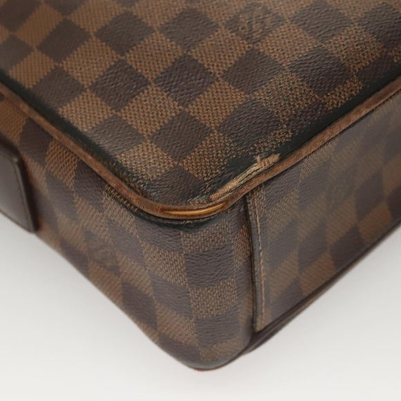 LOUIS VUITTON Damier Ebene Shelton GM Shoulder Bag N41148 LV Auth 127278