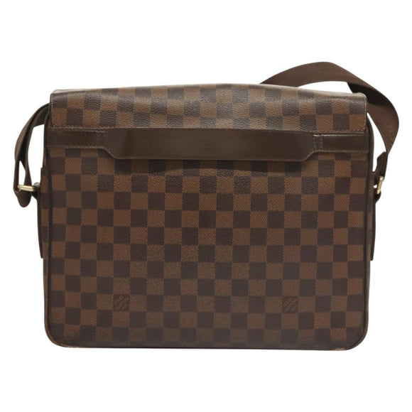 LOUIS VUITTON Damier Ebene Shelton GM Shoulder Bag N41148 LV Auth 127278