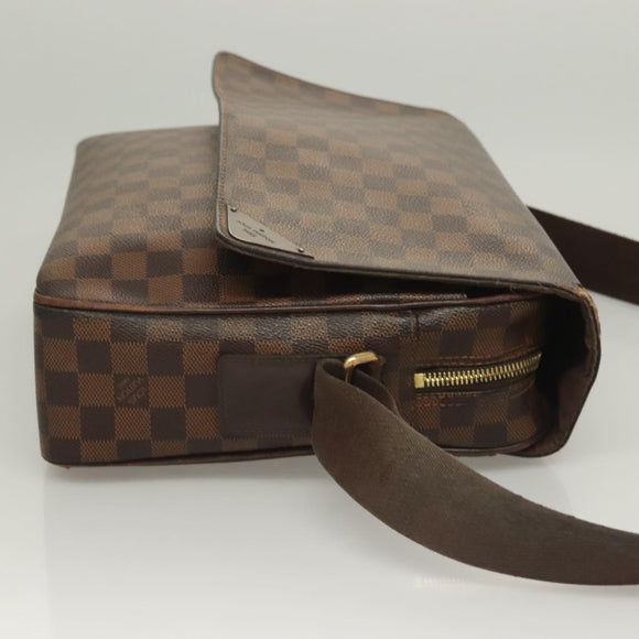 LOUIS VUITTON Damier Ebene Shelton GM Shoulder Bag N41148 LV Auth 127278