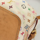 LOUIS VUITTON Monogram Multicolor Petit Noe Bag White M42229 LV Auth 127305-16