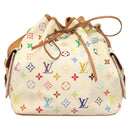 LOUIS VUITTON Monogram Multicolor Petit Noe Bag White M42229 LV Auth 127305-13