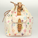 LOUIS VUITTON Monogram Multicolor Petit Noe Bag White M42229 LV Auth 127305-3