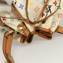 LOUIS VUITTON Monogram Multicolor Petit Noe Bag White M42229 LV Auth 127305-6
