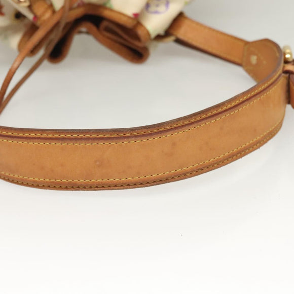 LOUIS VUITTON Monogram Multicolor Petit Noe Bag White M42229 LV Auth 127305