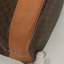 CELINE Macadam Canvas Shoulder Bag PVC Brown Gold Auth 127309-15