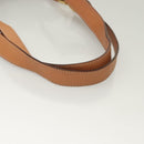 CELINE Macadam Canvas Shoulder Bag PVC Brown Gold Auth 127309-7