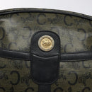 CELINE C Sulky Shoulder Bag PVC Navy Gold Auth 127311-14