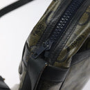 CELINE C Sulky Shoulder Bag PVC Navy Gold Auth 127311-10