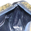 CELINE C Sulky Shoulder Bag PVC Navy Gold Auth 127311-18