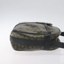 CELINE C Sulky Shoulder Bag PVC Navy Gold Auth 127311-4