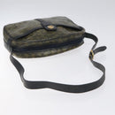 CELINE C Sulky Shoulder Bag PVC Navy Gold Auth 127311-7