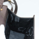 Salvatore Ferragamo Gancini Hand Bag Nylon 2way Brown Gold Auth 127313-19