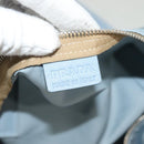 PRADA Boston Bag Nylon Light Blue Silver Auth 127318-20