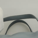 PRADA Boston Bag Nylon Light Blue Silver Auth 127318-8