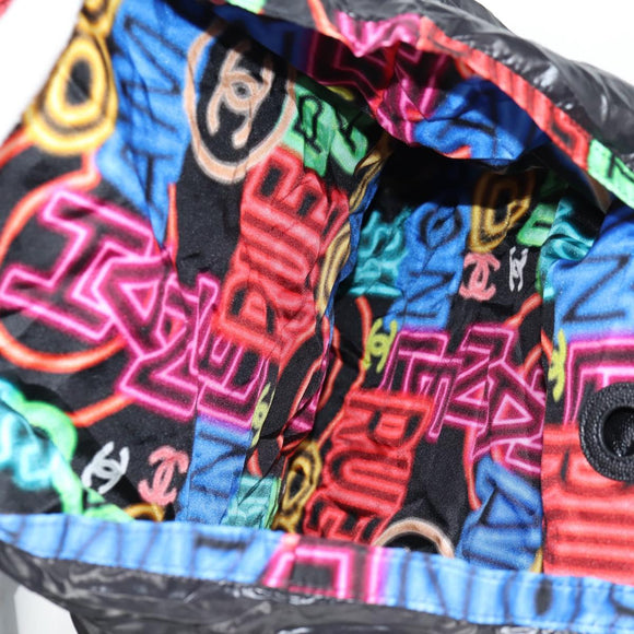 CHANEL Matelasse Chain Shoulder Bag Caviar Skin Black CC Auth 127322M