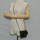 CHANEL Matelasse Chain Shoulder Bag Caviar Skin Black CC Auth 127322SAM-26