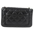 CHANEL Matelasse Chain Shoulder Bag Caviar Skin Black CC Auth 127322SAM-2