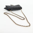 CHANEL Matelasse Chain Shoulder Bag Caviar Skin Black CC Auth 127322M-7
