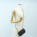 CHANEL Matelasse Chain Shoulder Bag Caviar Skin Black CC Auth 127322SAM-26