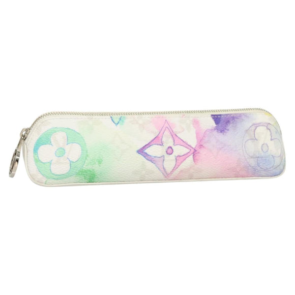 LOUIS VUITTON Monogram Watercolor Trousse Elizabeth Pen Case GI0591 Auth 127326